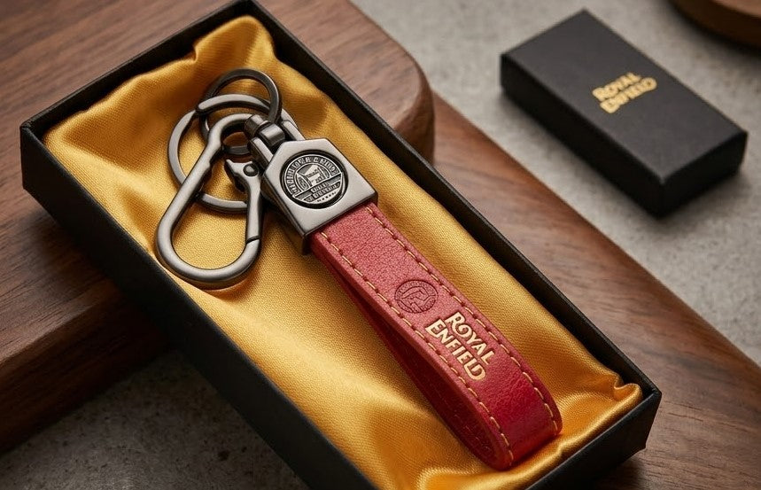 Motorcycle Brand Leather Keychain