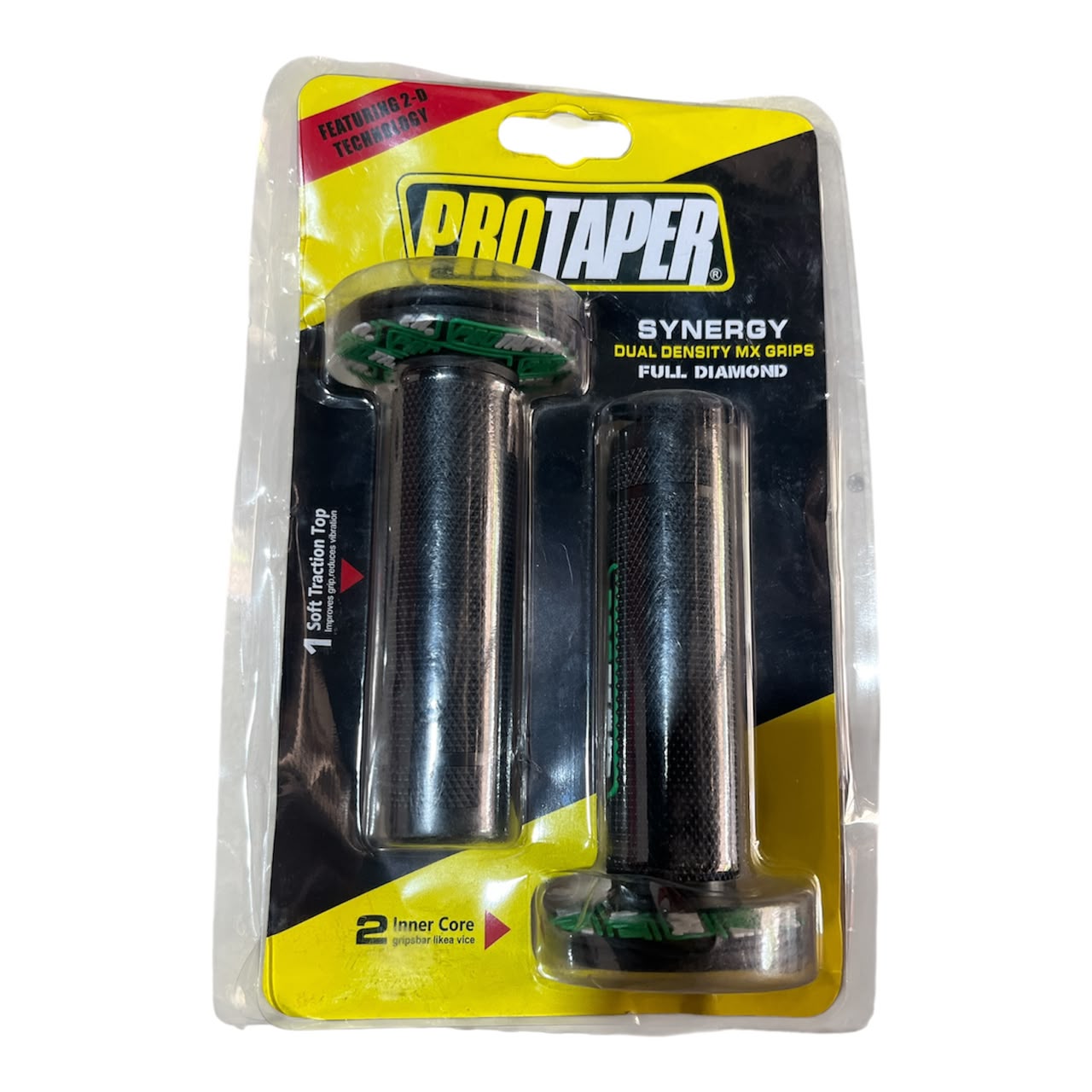 ProTaper Motorcycle Handlebar Grips – Premium Rubber Grip Set