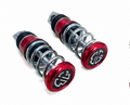 Spring Bar footrest universal for 2 stroke motorcycle – Anodized Aluminum (Set of 2)