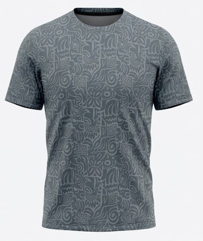 Flower Round Neck T-Shirt For Men