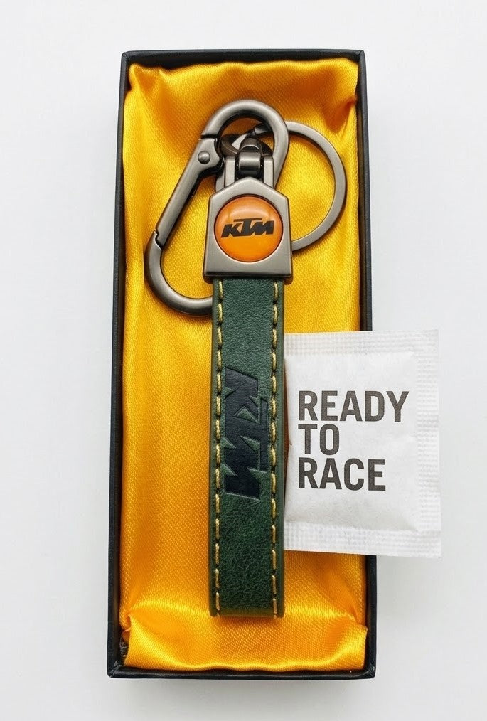 Motorcycle Brand Leather Keychain