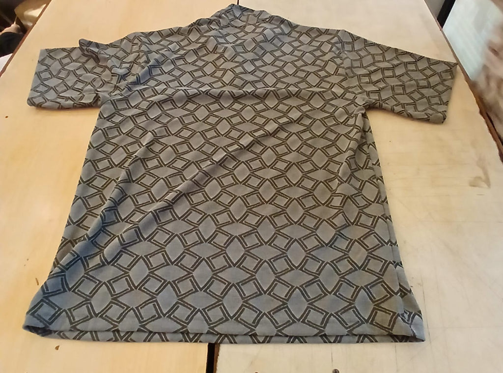 DIAMOND KOREAN ZIPPER T SHIRT