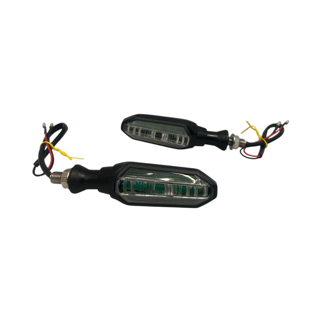 Blade Style LED Turn Signal Indicators – Yellow (Pair)