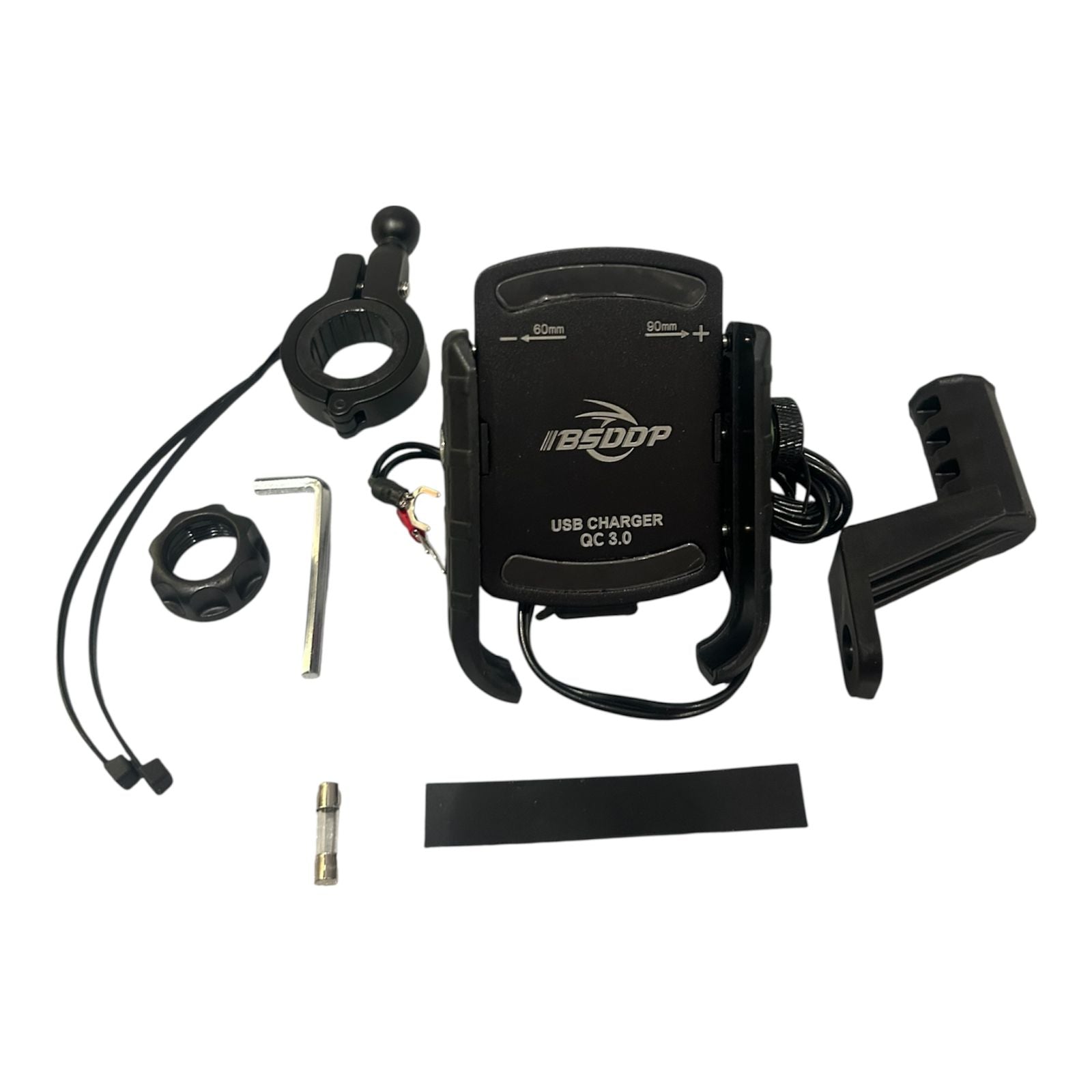 BSDDP RH-F0111 Mobile Holder with Charger (Handle & Mirror Mount)