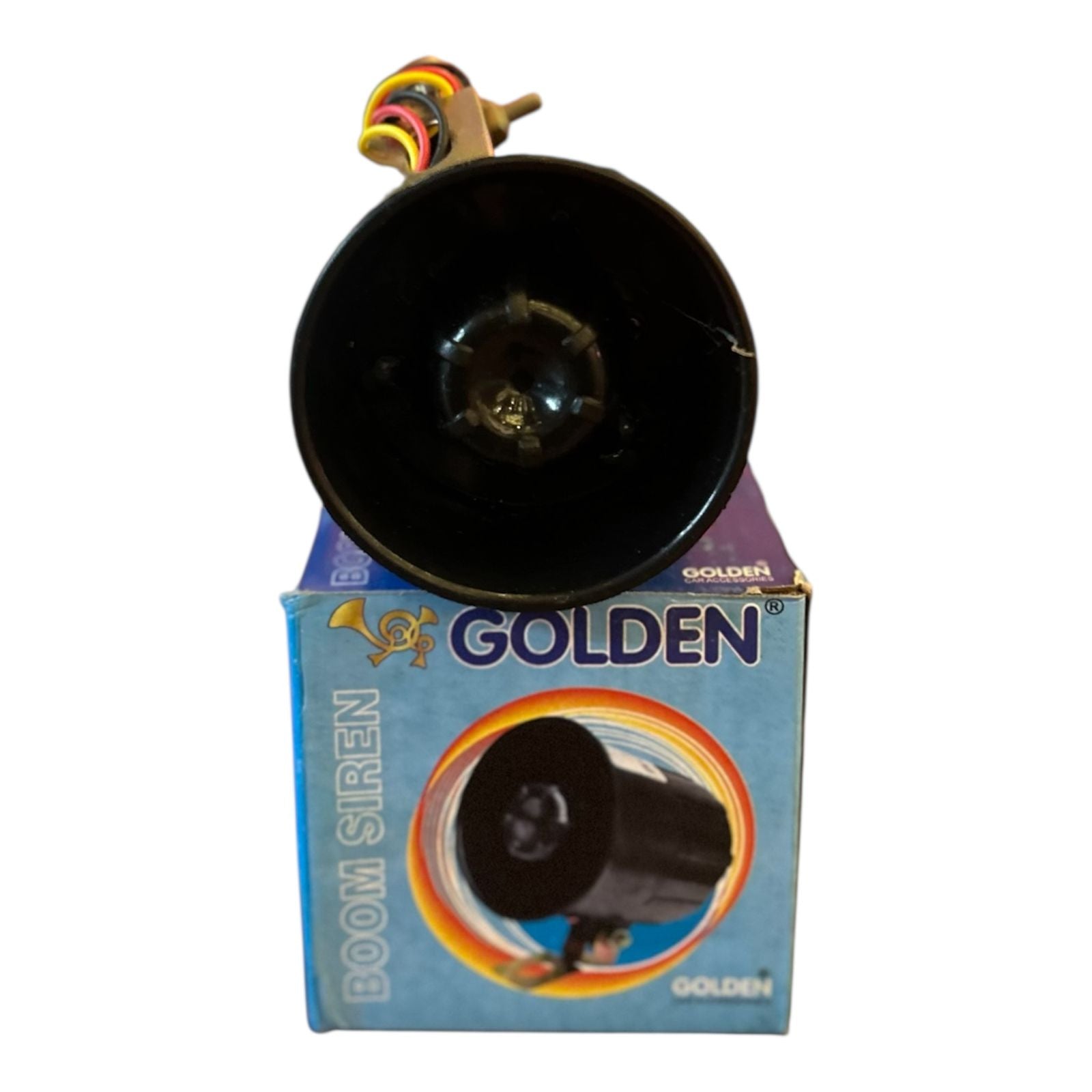Golden Boom Siren Horn – 2 Sounds (Quick Quick & Boom)