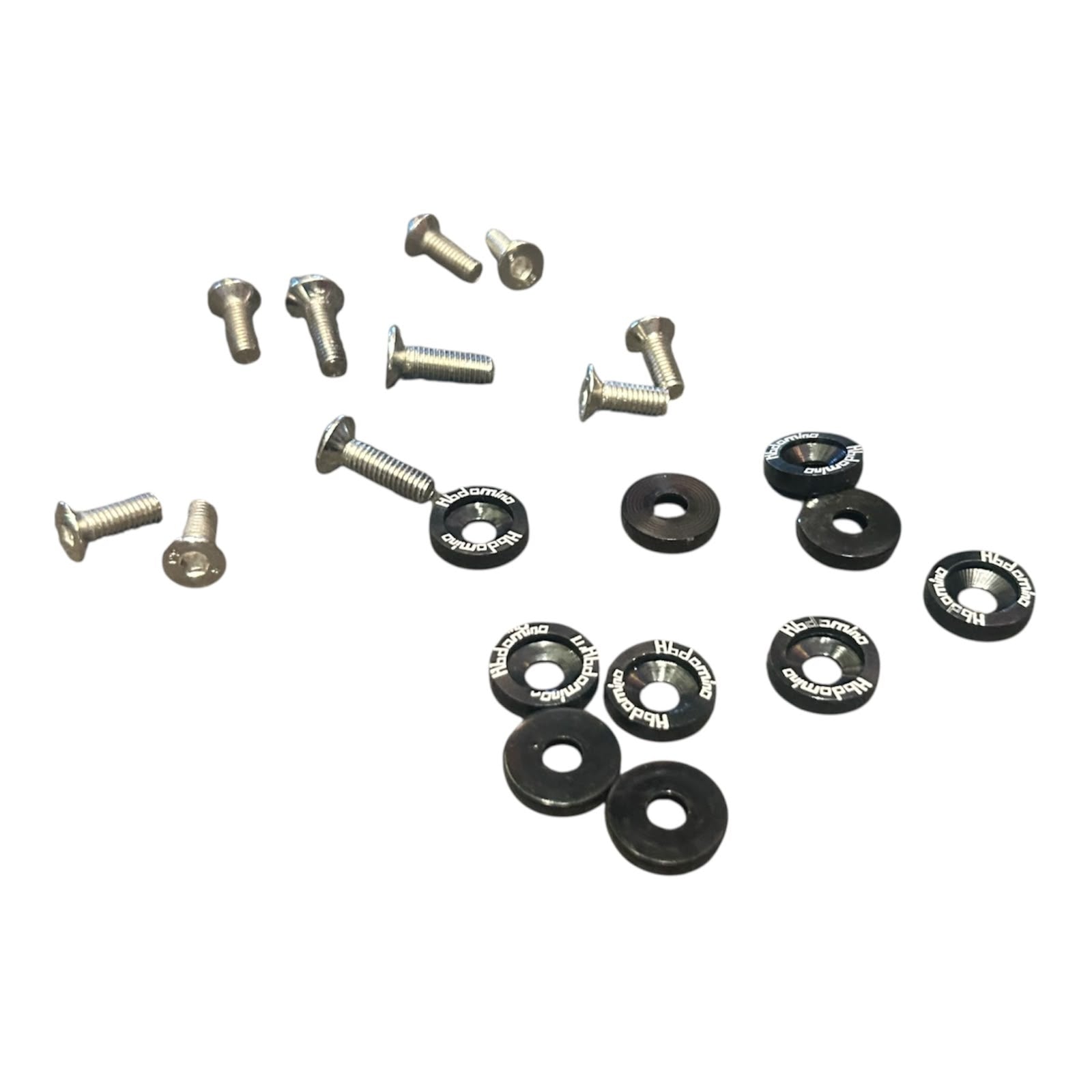 CNC Visor Nuts – Anodized Aluminum Washer Bolt Kit