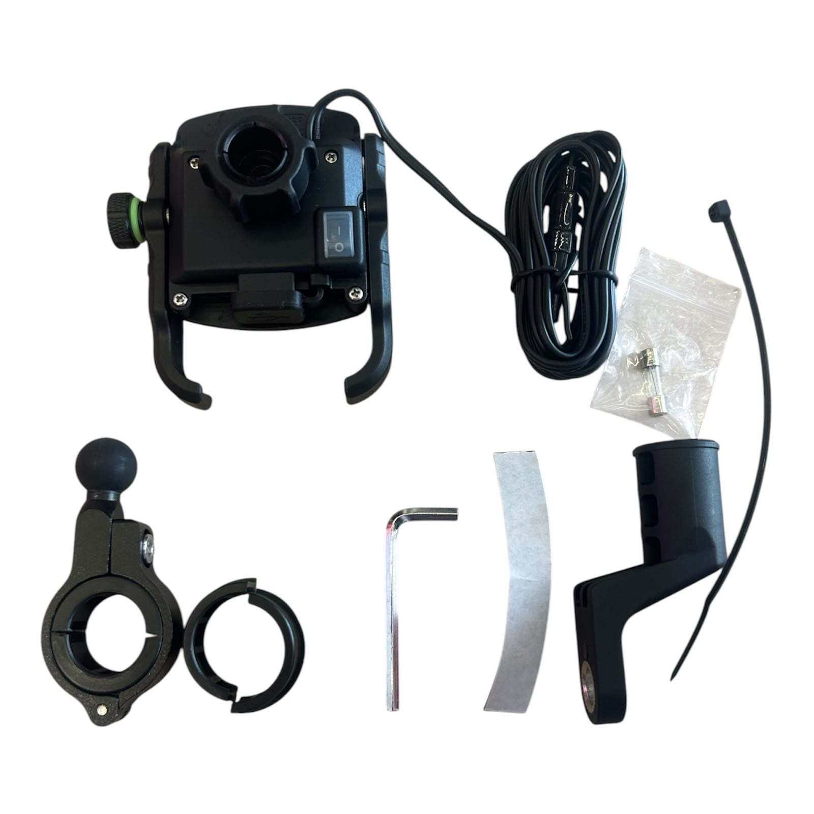 LGP Universal Motorcycle Mobile Holder with USB Charger – Model M0012