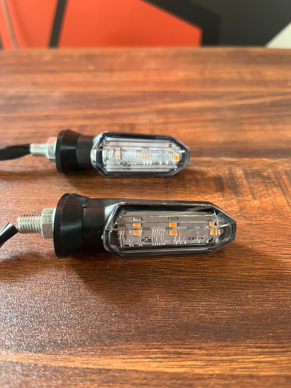 Mini LED Turn Signals for Motorcycles – Clear Lens