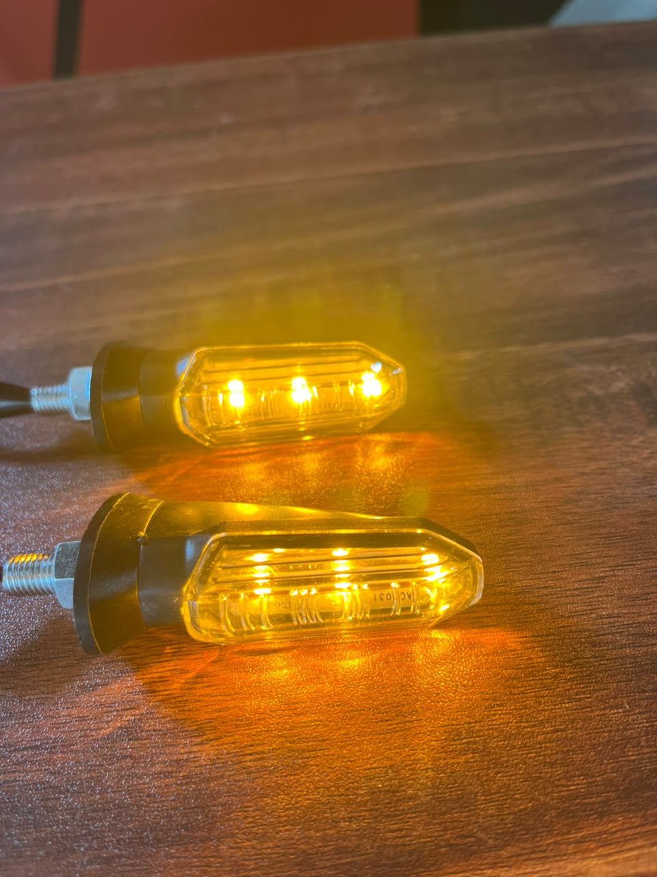 Mini LED Turn Signals for Motorcycles – Clear Lens