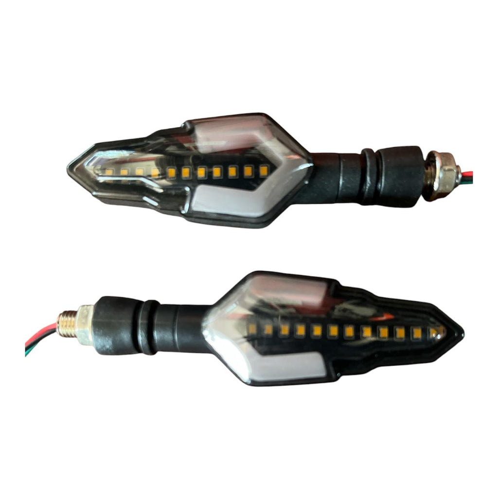 Sequential LED Turn Signal Indicators for Motorcycles (Pair)