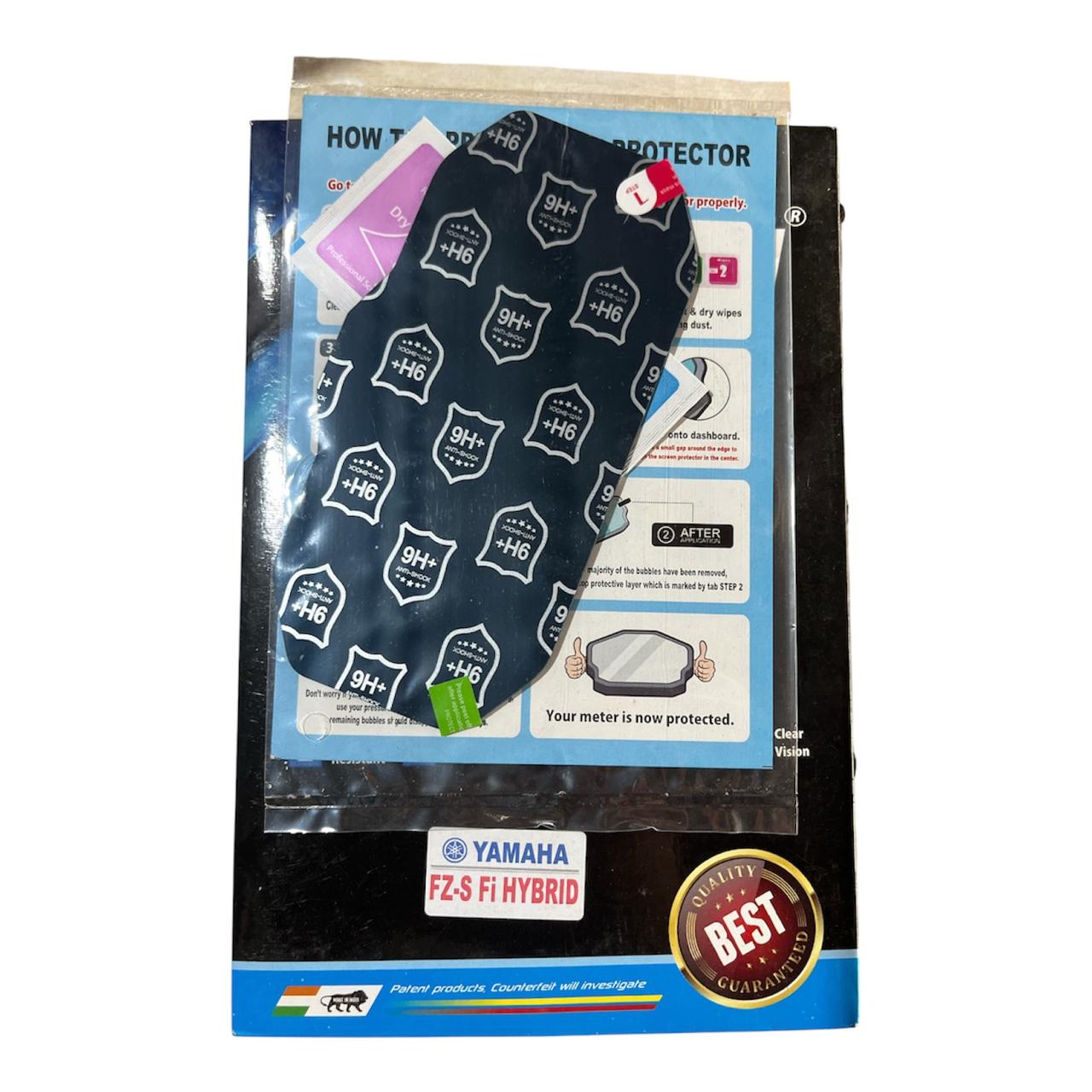 Yamaha FZ-S Fi Hybrid Dashboard Screen Protector – 9H+ Anti-Shock