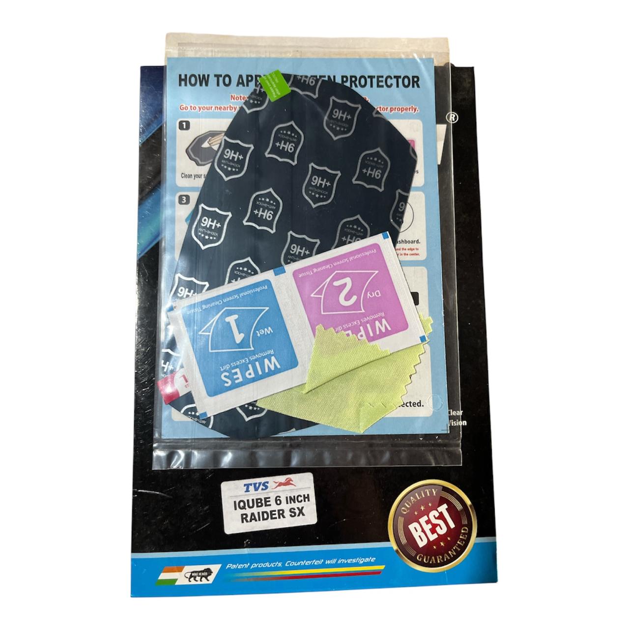 TVS iQube 6 Inch Raider SX Screen Protector