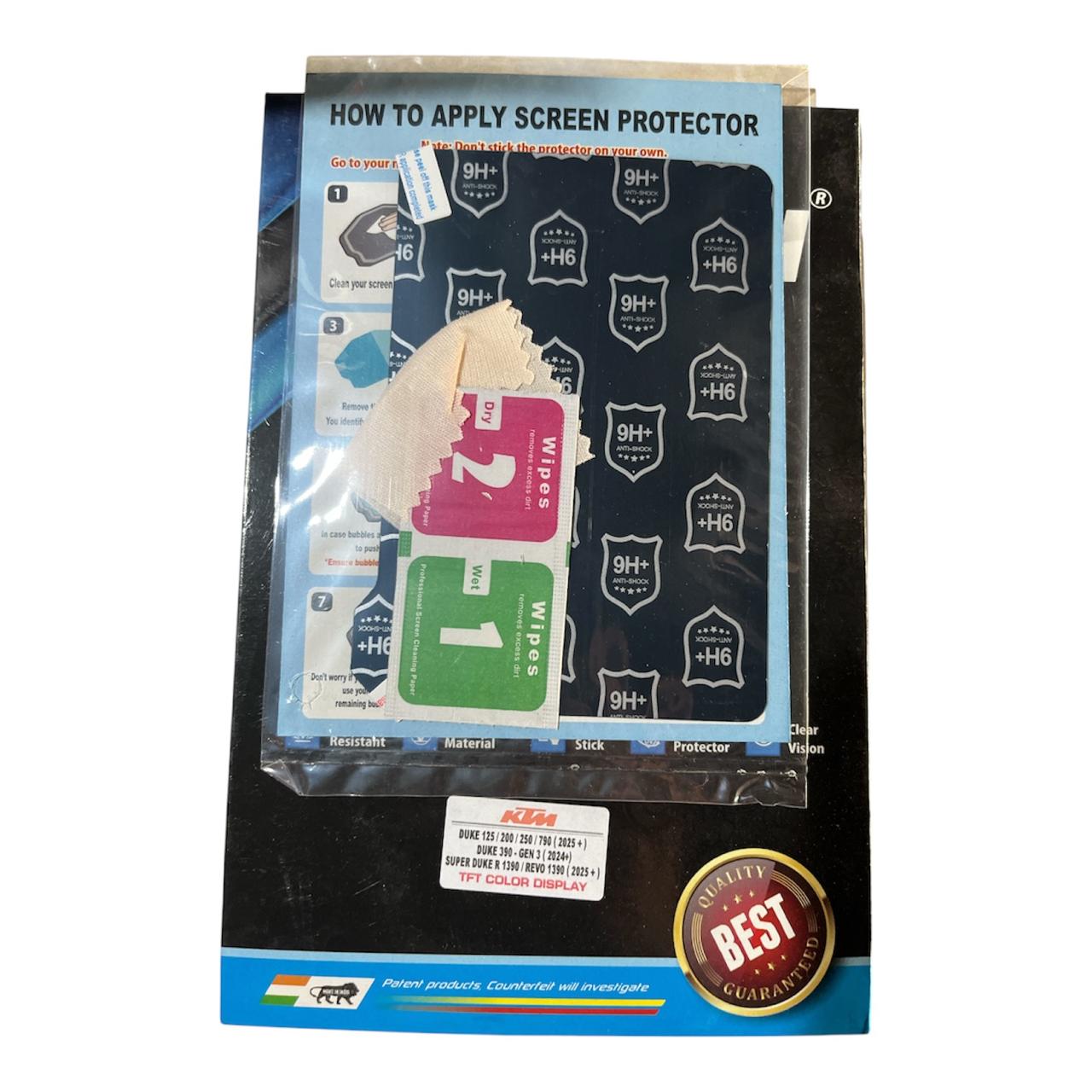 KTM TFT Display Screen Protector – 9H+ Anti-Shock (Duke / Super Duke / REVO)