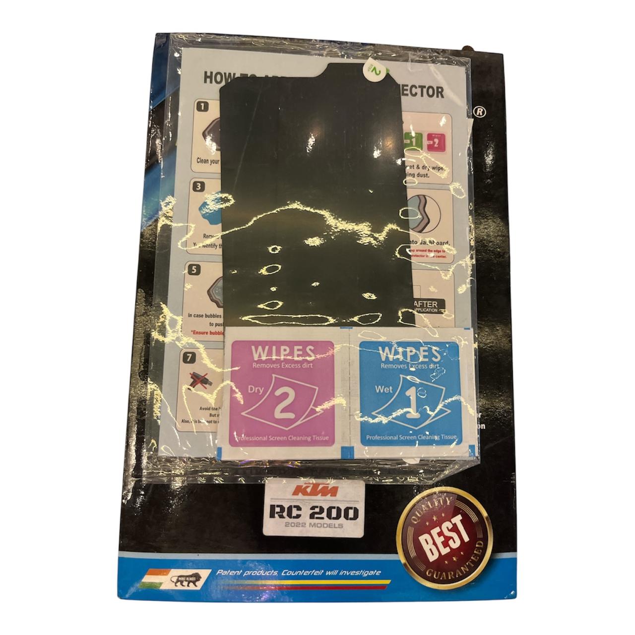 KTM RC 200 Dashboard Screen Protector – 2022 Models