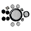 Royal Enfield Grill Set LED Black – Complete 12-Piece Kit for reborn