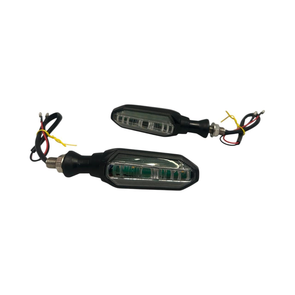Blade Style LED Turn Signal Indicators – Yellow (Pair)
