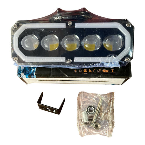 55W LED Fog Light Bar with 5 lenses and DRL strip