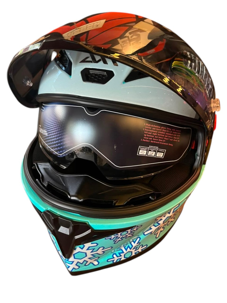 AXR Full-Face Helmet — Free Tinted Visor