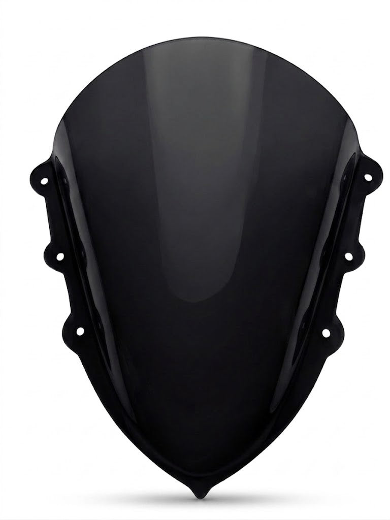 R15 V4 Double Bubble Smoke Visor – Front View
