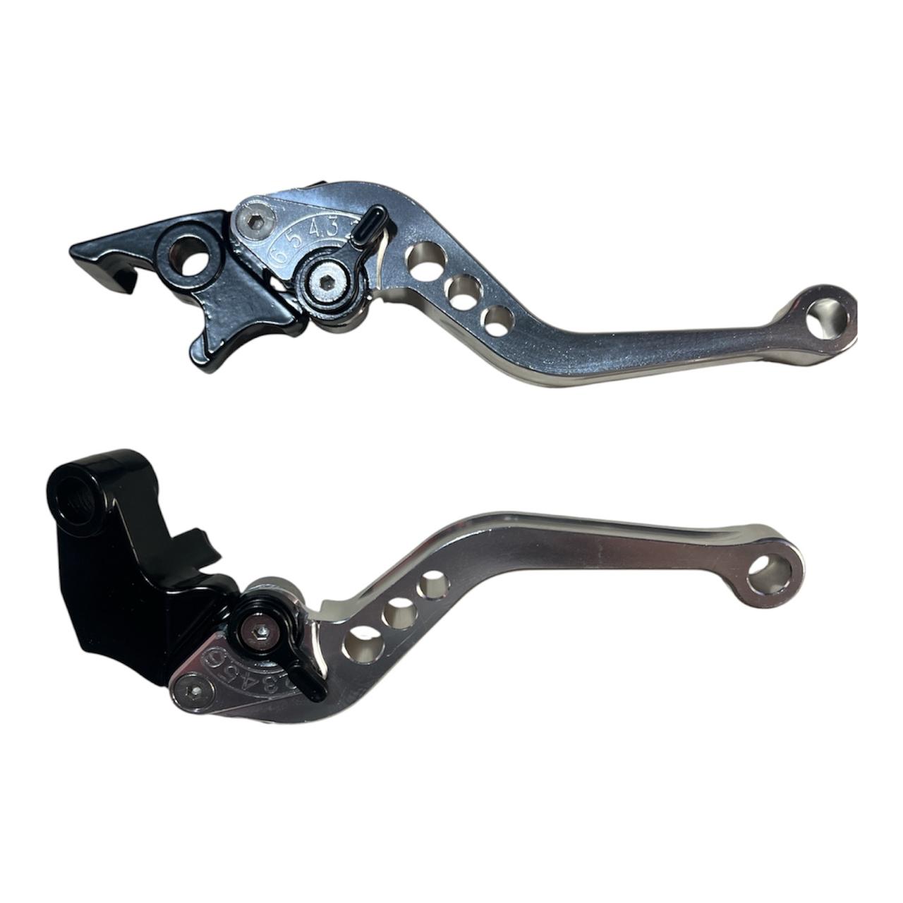 CNC Adjustable Motorcycle Brake & Clutch Lever Set | Premium Aluminum Handle Levers