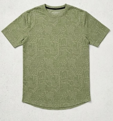 Flower Round Neck T-Shirt For Men