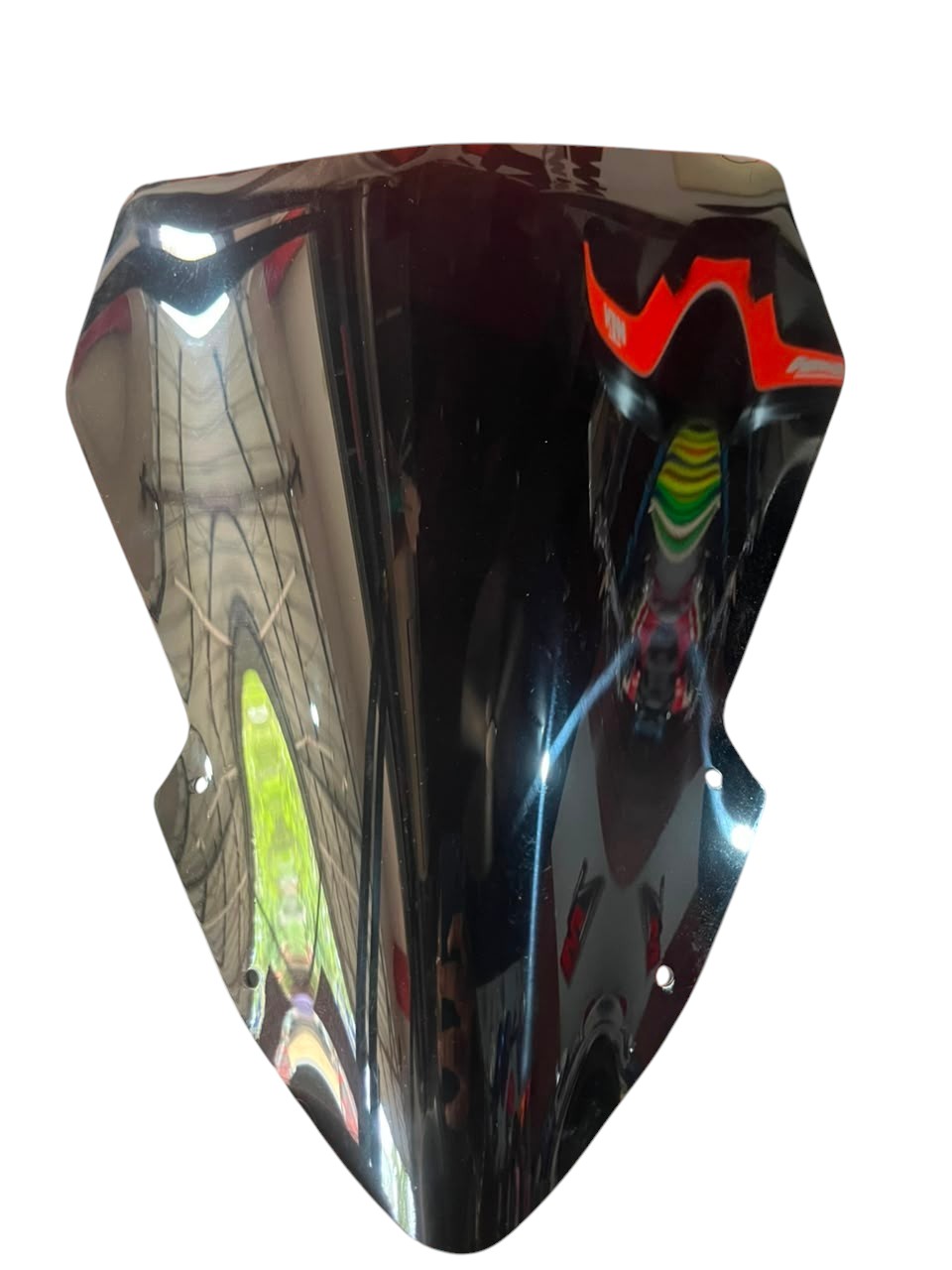 Motorcycle Double Bubble Windscreen – Gloss Black for pulsar 150